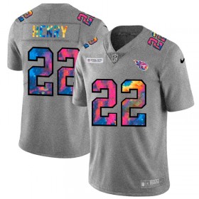 Miesten Tennessee Titans NFL Pelipaita Derrick Henry 22 Nike 2020 Monivärinen Harmaa
